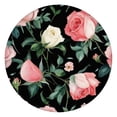 thumbnail image 1 of Pioneer Flower Floral Print Pattern Round Fitted Tablecloth with Elastic Edge,Dining Table Cover Waterproof,Outdoor Round Tablecloth for Camping,Dining,Indoor and Outdoor, 1 of 7