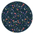 thumbnail image 1 of Pioneer Flower Floral Print Pattern Round Fitted Tablecloth with Elastic Edge,Dining Table Cover Waterproof,Outdoor Round Tablecloth for Camping,Dining,Indoor and Outdoor, 1 of 7