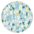 thumbnail image 1 of Pioneer Flower Floral Print Pattern Round Fitted Tablecloth with Elastic Edge,Dining Table Cover Waterproof,Outdoor Round Tablecloth for Camping,Dining,Indoor and Outdoor, 1 of 7