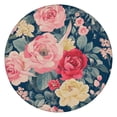 thumbnail image 1 of Pioneer Flower Floral Print Pattern Round Fitted Tablecloth with Elastic Edge,Dining Table Cover Waterproof,Outdoor Round Tablecloth for Camping,Dining,Indoor and Outdoor, 1 of 7