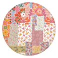 thumbnail image 1 of Pioneer Flower Floral Print Pattern Round Fitted Tablecloth with Elastic Edge,Dining Table Cover Waterproof,Outdoor Round Tablecloth for Camping,Dining,Indoor and Outdoor, 1 of 7