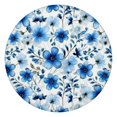 thumbnail image 1 of Pioneer Flower Floral Print Pattern Round Fitted Tablecloth with Elastic Edge,Dining Table Cover Waterproof,Outdoor Round Tablecloth for Camping,Dining,Indoor and Outdoor, 1 of 7
