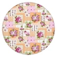 thumbnail image 1 of Pioneer Flower Floral Print Pattern Round Fitted Tablecloth with Elastic Edge,Dining Table Cover Waterproof,Outdoor Round Tablecloth for Camping,Dining,Indoor and Outdoor, 1 of 7