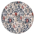 thumbnail image 1 of Pioneer Flower Floral Print Pattern Round Fitted Tablecloth with Elastic Edge,Dining Table Cover Waterproof,Outdoor Round Tablecloth for Camping,Dining,Indoor and Outdoor, 1 of 7