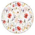 thumbnail image 1 of Pioneer Flower Floral Print Pattern Round Fitted Tablecloth with Elastic Edge,Dining Table Cover Waterproof,Outdoor Round Tablecloth for Camping,Dining,Indoor and Outdoor, 1 of 7