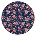 thumbnail image 1 of Pioneer Flower Floral Print Pattern Round Fitted Tablecloth with Elastic Edge,Dining Table Cover Waterproof,Outdoor Round Tablecloth for Camping,Dining,Indoor and Outdoor, 1 of 7