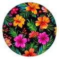 thumbnail image 1 of Pioneer Flower Floral Print Pattern Round Fitted Tablecloth with Elastic Edge,Dining Table Cover Waterproof,Outdoor Round Tablecloth for Camping,Dining,Indoor and Outdoor, 1 of 7