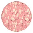 thumbnail image 1 of Pioneer Flower Floral Print Pattern Round Fitted Tablecloth with Elastic Edge,Dining Table Cover Waterproof,Outdoor Round Tablecloth for Camping,Dining,Indoor and Outdoor, 1 of 7