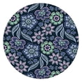 thumbnail image 1 of Pioneer Flower Floral Print Pattern Round Fitted Tablecloth with Elastic Edge,Dining Table Cover Waterproof,Outdoor Round Tablecloth for Camping,Dining,Indoor and Outdoor, 1 of 7