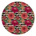 thumbnail image 1 of Pioneer Flower Floral Print Pattern Round Fitted Tablecloth with Elastic Edge,Dining Table Cover Waterproof,Outdoor Round Tablecloth for Camping,Dining,Indoor and Outdoor, 1 of 7