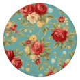thumbnail image 1 of Pioneer Flower Floral Print Pattern Round Fitted Tablecloth with Elastic Edge,Dining Table Cover Waterproof,Outdoor Round Tablecloth for Camping,Dining,Indoor and Outdoor, 1 of 7