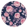 thumbnail image 1 of Pioneer Flower Floral Print Pattern Round Fitted Tablecloth with Elastic Edge,Dining Table Cover Waterproof,Outdoor Round Tablecloth for Camping,Dining,Indoor and Outdoor, 1 of 7