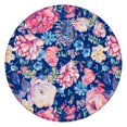 thumbnail image 1 of Pioneer Flower Floral Print Pattern Round Fitted Tablecloth with Elastic Edge,Dining Table Cover Waterproof,Outdoor Round Tablecloth for Camping,Dining,Indoor and Outdoor, 1 of 7
