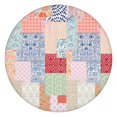 thumbnail image 1 of Pioneer Flower Floral Print Pattern Round Fitted Tablecloth with Elastic Edge,Dining Table Cover Waterproof,Outdoor Round Tablecloth for Camping,Dining,Indoor and Outdoor, 1 of 7