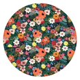 thumbnail image 1 of Pioneer Flower Floral Print Pattern Round Fitted Tablecloth with Elastic Edge,Dining Table Cover Waterproof,Outdoor Round Tablecloth for Camping,Dining,Indoor and Outdoor, 1 of 7