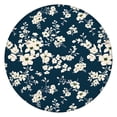 thumbnail image 1 of Pioneer Flower Floral Print Pattern Round Fitted Tablecloth with Elastic Edge,Dining Table Cover Waterproof,Outdoor Round Tablecloth for Camping,Dining,Indoor and Outdoor, 1 of 7
