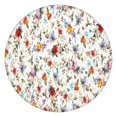 thumbnail image 1 of Pioneer Flower Floral Print Pattern Round Fitted Tablecloth with Elastic Edge,Dining Table Cover Waterproof,Outdoor Round Tablecloth for Camping,Dining,Indoor and Outdoor, 1 of 7