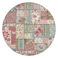 thumbnail image 1 of Pioneer Flower Floral Print Pattern Round Fitted Tablecloth with Elastic Edge,Dining Table Cover Waterproof,Outdoor Round Tablecloth for Camping,Dining,Indoor and Outdoor, 1 of 7