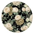 thumbnail image 1 of Pioneer Flower Floral Print Pattern Round Fitted Tablecloth with Elastic Edge,Dining Table Cover Waterproof,Outdoor Round Tablecloth for Camping,Dining,Indoor and Outdoor, 1 of 7