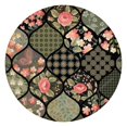 thumbnail image 1 of Pioneer Flower Floral Print Pattern Round Fitted Tablecloth with Elastic Edge,Dining Table Cover Waterproof,Outdoor Round Tablecloth for Camping,Dining,Indoor and Outdoor, 1 of 7