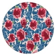 thumbnail image 1 of Pioneer Flower Floral Print Pattern Round Fitted Tablecloth with Elastic Edge,Dining Table Cover Waterproof,Outdoor Round Tablecloth for Camping,Dining,Indoor and Outdoor, 1 of 7