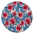 thumbnail image 1 of Pioneer Flower Floral Print Pattern Round Fitted Tablecloth with Elastic Edge,Dining Table Cover Waterproof,Outdoor Round Tablecloth for Camping,Dining,Indoor and Outdoor, 1 of 7