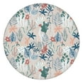 thumbnail image 1 of Pioneer Flower Floral Print Pattern Round Fitted Tablecloth with Elastic Edge,Dining Table Cover Waterproof,Outdoor Round Tablecloth for Camping,Dining,Indoor and Outdoor, 1 of 7