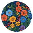 thumbnail image 1 of Pioneer Flower Floral Print Pattern Round Fitted Tablecloth with Elastic Edge,Dining Table Cover Waterproof,Outdoor Round Tablecloth for Camping,Dining,Indoor and Outdoor, 1 of 7