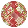 thumbnail image 1 of Pioneer Flower Floral Print Pattern Round Fitted Tablecloth with Elastic Edge,Dining Table Cover Waterproof,Outdoor Round Tablecloth for Camping,Dining,Indoor and Outdoor, 1 of 7