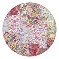 thumbnail image 1 of Pioneer Flower Floral Print Pattern Round Fitted Tablecloth with Elastic Edge,Dining Table Cover Waterproof,Outdoor Round Tablecloth for Camping,Dining,Indoor and Outdoor, 1 of 7