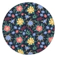 thumbnail image 1 of Pioneer Flower Floral Print Pattern Round Fitted Tablecloth with Elastic Edge,Dining Table Cover Waterproof,Outdoor Round Tablecloth for Camping,Dining,Indoor and Outdoor, 1 of 7