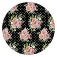 thumbnail image 1 of Pioneer Flower Floral Print Pattern Round Fitted Tablecloth with Elastic Edge,Dining Table Cover Waterproof,Outdoor Round Tablecloth for Camping,Dining,Indoor and Outdoor, 1 of 7