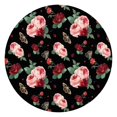 thumbnail image 1 of Pioneer Flower Floral Print Pattern Round Fitted Tablecloth with Elastic Edge,Dining Table Cover Waterproof,Outdoor Round Tablecloth for Camping,Dining,Indoor and Outdoor, 1 of 7