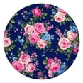 thumbnail image 1 of Pioneer Flower Floral Print Pattern Round Fitted Tablecloth with Elastic Edge,Dining Table Cover Waterproof,Outdoor Round Tablecloth for Camping,Dining,Indoor and Outdoor, 1 of 7