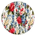 thumbnail image 1 of Pioneer Flower Floral Print Pattern Round Fitted Tablecloth with Elastic Edge,Dining Table Cover Waterproof,Outdoor Round Tablecloth for Camping,Dining,Indoor and Outdoor, 1 of 7