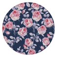 thumbnail image 1 of Pioneer Flower Floral Print Pattern Round Fitted Tablecloth with Elastic Edge,Dining Table Cover Waterproof,Outdoor Round Tablecloth for Camping,Dining,Indoor and Outdoor, 1 of 7