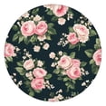 thumbnail image 1 of Pioneer Flower Floral Print Pattern Round Fitted Tablecloth with Elastic Edge,Dining Table Cover Waterproof,Outdoor Round Tablecloth for Camping,Dining,Indoor and Outdoor, 1 of 7