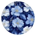 thumbnail image 1 of Pioneer Flower Floral Print Pattern Round Fitted Tablecloth with Elastic Edge,Dining Table Cover Waterproof,Outdoor Round Tablecloth for Camping,Dining,Indoor and Outdoor, 1 of 7