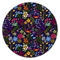 thumbnail image 1 of Pioneer Flower Floral Print Pattern Round Fitted Tablecloth with Elastic Edge,Dining Table Cover Waterproof,Outdoor Round Tablecloth for Camping,Dining,Indoor and Outdoor, 1 of 7