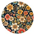 thumbnail image 1 of Pioneer Flower Floral Print Pattern Round Fitted Tablecloth with Elastic Edge,Dining Table Cover Waterproof,Outdoor Round Tablecloth for Camping,Dining,Indoor and Outdoor, 1 of 7