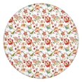 thumbnail image 1 of Pioneer Flower Floral Print Pattern Round Fitted Tablecloth with Elastic Edge,Dining Table Cover Waterproof,Outdoor Round Tablecloth for Camping,Dining,Indoor and Outdoor, 1 of 7
