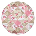 thumbnail image 1 of Pioneer Flower Floral Print Pattern Round Fitted Tablecloth with Elastic Edge,Dining Table Cover Waterproof,Outdoor Round Tablecloth for Camping,Dining,Indoor and Outdoor, 1 of 7
