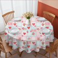 thumbnail image 1 of Pioneer Flower Floral Print Pattern Round Tablecloth 60 X 60 Inch, Wrinkle Resistant Wipeable Table Cloth for Kitchen Dining Picnic Patio Party, 1 of 6
