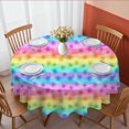 thumbnail image 1 of Pioneer Flower Floral Print Pattern Round Tablecloth 60 X 60 Inch, Wrinkle Resistant Wipeable Table Cloth for Kitchen Dining Picnic Patio Party, 1 of 6