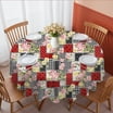 Pioneer Flower Floral Print Pattern Round Tablecloth 60 X 60 Inch ...