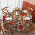 thumbnail image 1 of Pioneer Flower Floral Print Pattern Round Tablecloth 60 X 60 Inch, Wrinkle Resistant Wipeable Table Cloth for Kitchen Dining Picnic Patio Party, 1 of 6