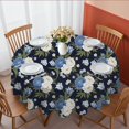thumbnail image 1 of Pioneer Flower Floral Print Pattern Round Tablecloth 60 X 60 Inch, Wrinkle Resistant Wipeable Table Cloth for Kitchen Dining Picnic Patio Party, 1 of 6