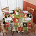 thumbnail image 1 of Pioneer Flower Floral Print Pattern Round Tablecloth 60 X 60 Inch, Wrinkle Resistant Wipeable Table Cloth for Kitchen Dining Picnic Patio Party, 1 of 6