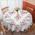 thumbnail image 1 of Pioneer Flower Floral Print Pattern Round Tablecloth 60 X 60 Inch, Wrinkle Resistant Wipeable Table Cloth for Kitchen Dining Picnic Patio Party, 1 of 6