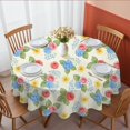 thumbnail image 1 of Pioneer Flower Floral Print Pattern Round Tablecloth 60 X 60 Inch, Wrinkle Resistant Wipeable Table Cloth for Kitchen Dining Picnic Patio Party, 1 of 6